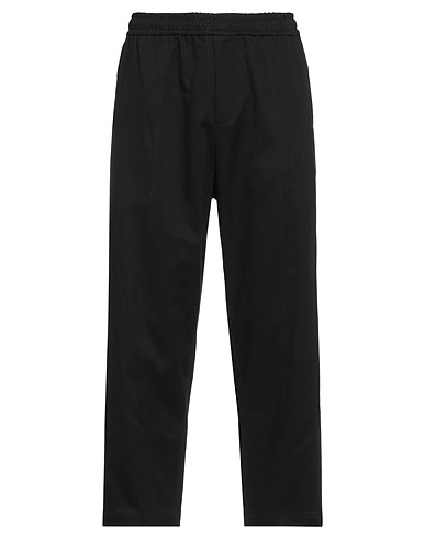 SALVATORE SANTORO Casual trouser Black 98% Cotton, 2% Elastane