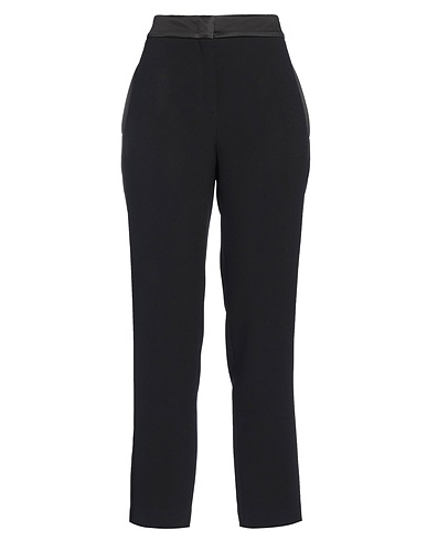 ERMANNO SCERVINO Casual trouser Black 52% Viscose, 48% Acetate, Silk