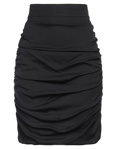 DOLCE&GABBANA Jupe mi-longue Noir 94% Soie, 6% Élasthanne