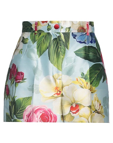 DOLCE&GABBANA Shorts & Bermuda Sky blue 100% Silk
