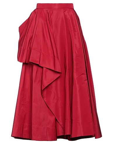 MCQUEEN Midi skirt Red 100% Polyester