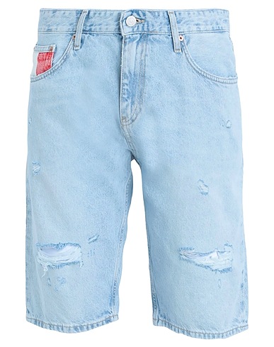 TOMMY JEANS Shorts Blau 80% Baumwolle, 20% Recycelte Baumwolle