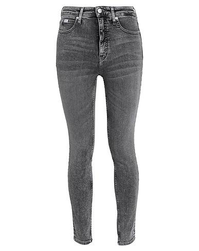 CALVIN KLEIN JEANS Jeans Grau 92% Baumwolle, 6% Elastomultiester, 2% Elastan
