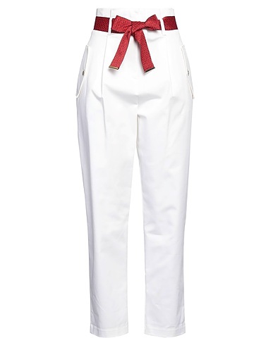PINKO Casual trouser White 100% Cotton