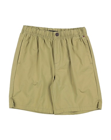 TOMMY HILFIGER Shorts & Bermuda Military green 98% Cotton, 2% Elastane