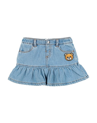 MOSCHINO BABY Denim skirt Blue 100% Cotton, Polyester