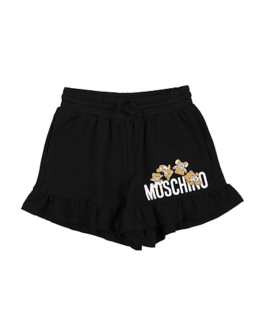 MOSCHINO TEEN Shorts & Bermuda Black 95% Cotton, 5% Elastane