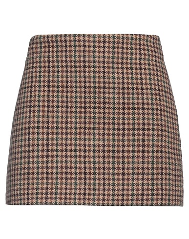 P.A.R.O.S.H. Mini skirt Beige 100% Virgin Wool