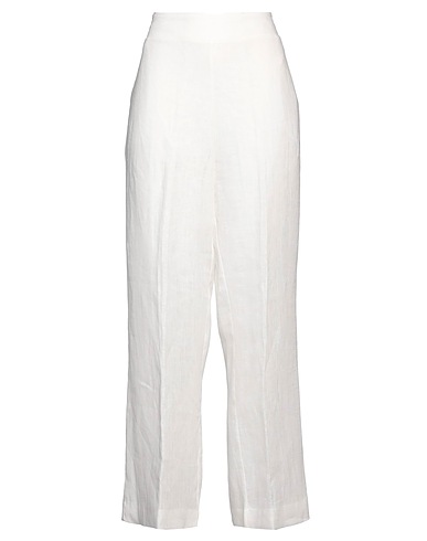 ERMANNO SCERVINO Casual pants Off white 100% Linen