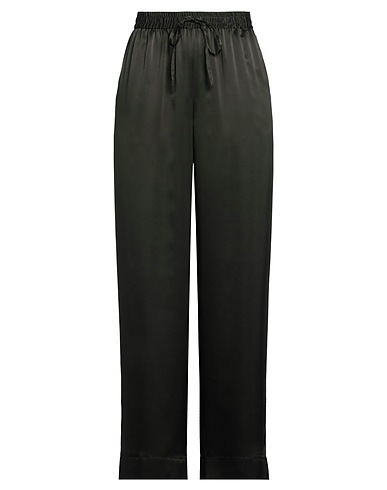 P.A.R.O.S.H. Casual trouser Dark green 100% Silk
