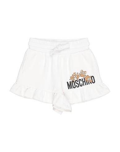 MOSCHINO KID Shorts & Bermuda Off white 95% Cotton, 5% Elastane