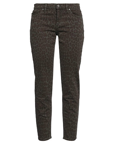 P.A.R.O.S.H. Pantaloni jeans Verde militare 99% Cotone, 1% Elastan