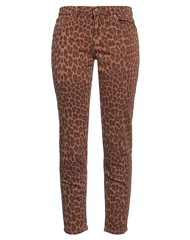 P.A.R.O.S.H. Pantaloni jeans Cammello 99% Cotone, 1% Elastan