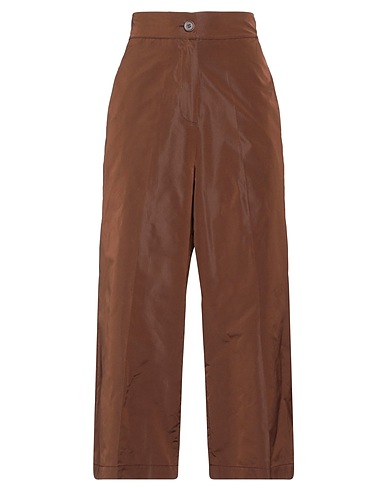 PIERANTONIO GASPARI Casual pants Dark brown 100% Polyester