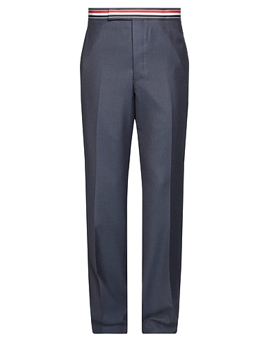 THOM BROWNE Casual trouser Midnight blue 100% Wool