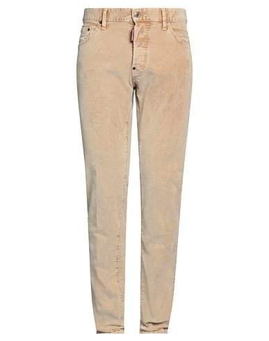 DSQUARED2 Casual trouser Sand 97% Cotton, 3% Elastane, Calfskin