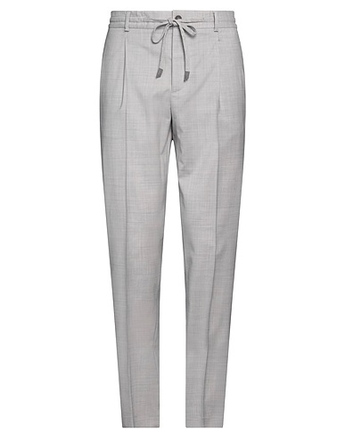 PESERICO Casual trouser Light grey 100% Virgin Wool, Cotton