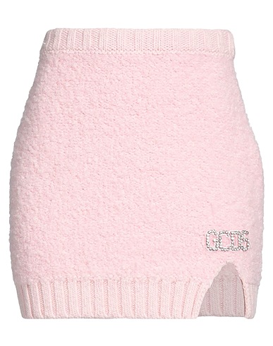 GCDS Mini skirt Pink 45% Acrylic, 25% Virgin Wool, 25% Alpaca wool, 5% Polyamide