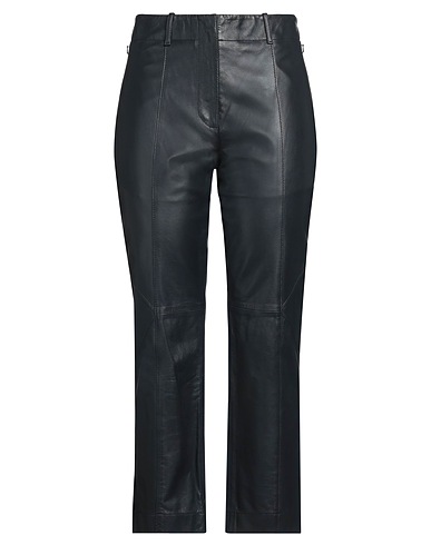 SPORTMAX Casual pants Black Lambskin