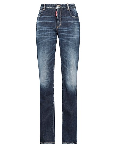 DSQUARED2 ジーンズ ブルー コットン 98% / ポリウレタン 2% / 牛革（カーフ）