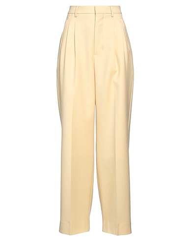AMI ALEXANDRE MATTIUSSI Hosen Pastellgelb 100% Schurwolle