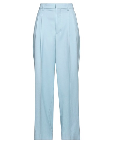 AMI ALEXANDRE MATTIUSSI Casual trouser Sky blue 100% Virgin Wool
