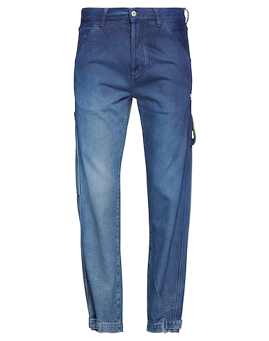 MARCELO BURLON Pantaloni jeans Blu 100% Cotone, Poliestere