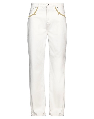 YOUTHS IN BALACLAVA Denim trousers White 100% Cotton