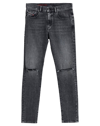 DIESEL Denim trousers Grey 98% Cotton, 2% Elastane