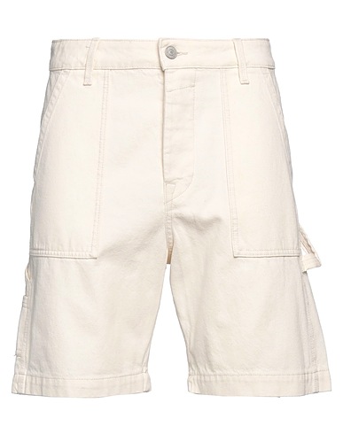 JACK & JONES Denim shorts Off white 100% Cotton