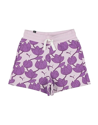 PUMA Shorts & Bermuda ESS+ BLOSSOM AOP Shorts G
 Lilac 68% Cotton, 32% Polyester, Elastane