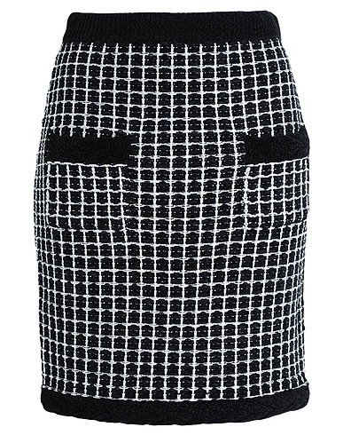 KARL LAGERFELD Mini skirt BOUCLE KNIT SKIRT
 Black 63% Polyester, 26% Cotton, 11% Metallic fiber