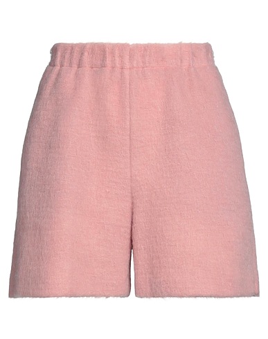 SARA BATTAGLIA Shorts & Bermuda Pink 65% Polyester, 23% Acrylic, 12% Mohair wool