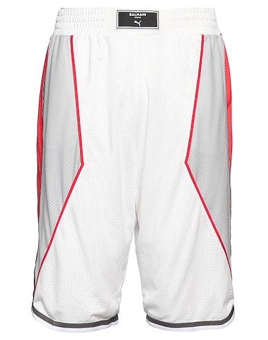 PUMA x BALMAIN Shorts & Bermuda White 100% Polyester