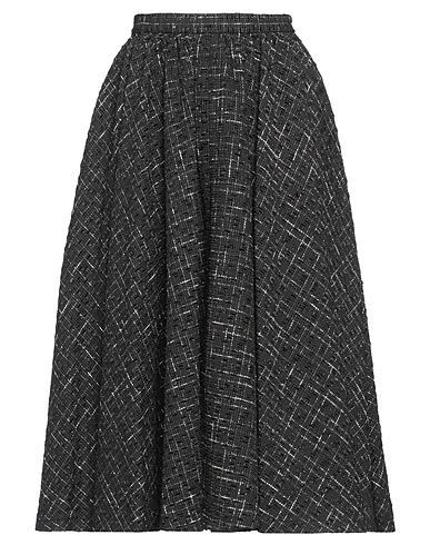 ROCHAS Midi skirt Black 36% Polyester, 33% Acrylic, 26% Cotton, 5% Metal