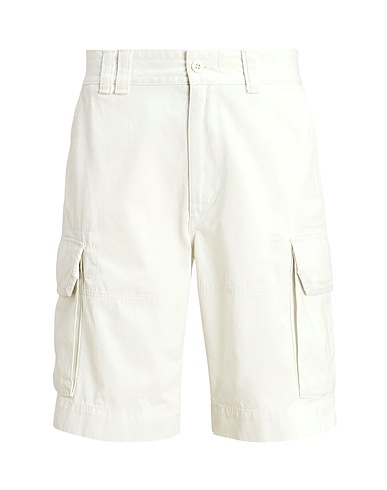 POLO RALPH LAUREN Shorts & Bermuda 10.5-INCH RELAXED FIT TWILL CARGO SHORT
 Off white 100% Cotton
