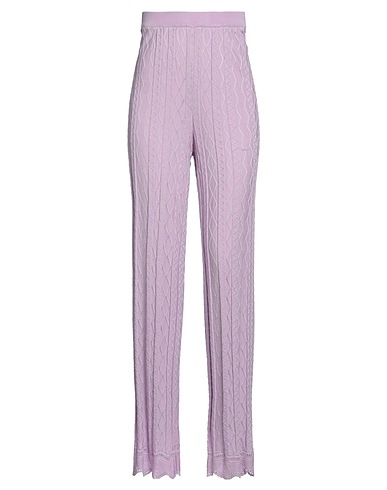 M MISSONI Casual trouser Lilac 50% Viscose, 50% Wool