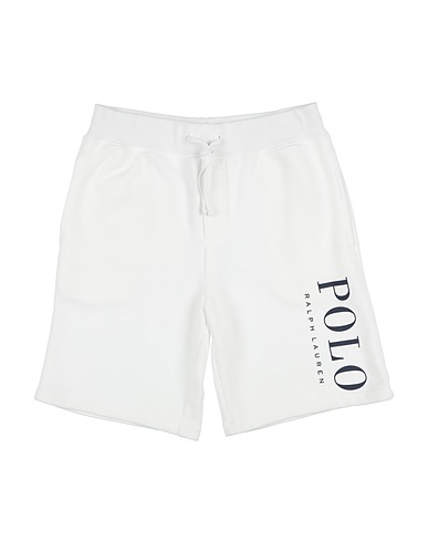 POLO RALPH LAUREN Shorts & Bermuda Logo Spa Terry Short White 84% Cotton, 16% Polyester