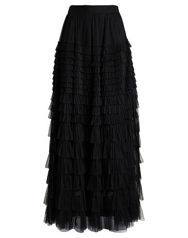 TWINSET Maxi Skirts Black 100% Polyester