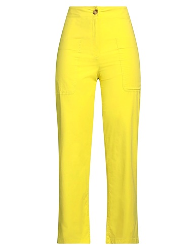 M MISSONI Casual trouser Yellow 95% Cotton, 5% Elastane