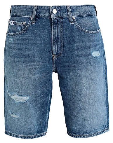 CALVIN KLEIN JEANS Denim shorts Blue 100% Cotton