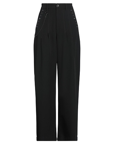 HIGH Casual trouser TECH Black 73% Polyester, 19% Rayon, 8% Elastane