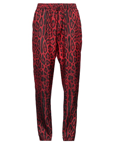 DOLCE&GABBANA Casual trouser Brick red 100% Silk