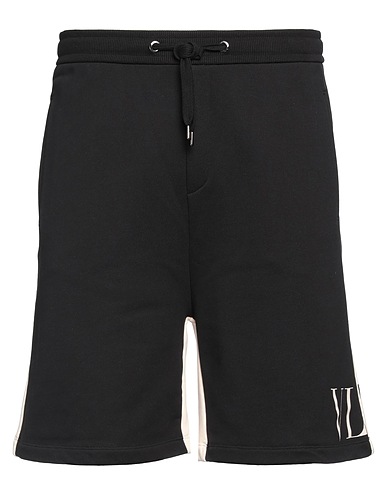 VALENTINO GARAVANI Shorts & Bermuda Nero 100% Cotone, Elastan