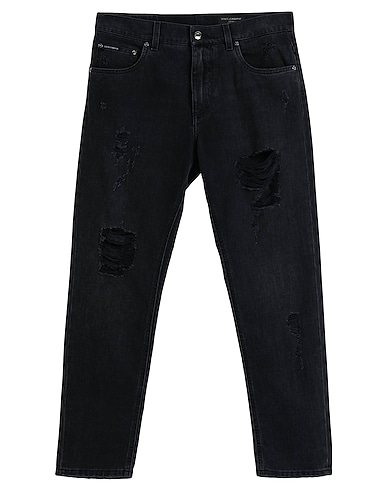 DOLCE&GABBANA Denim trousers Black 100% Cotton