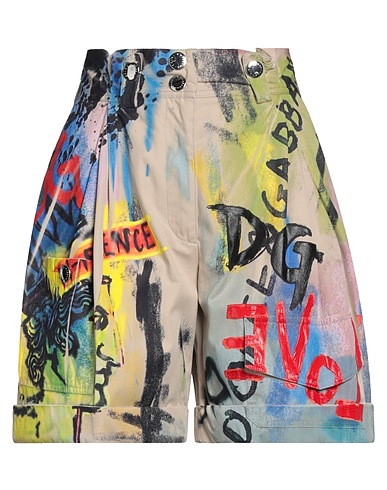 DOLCE&GABBANA Shorts & Bermuda Beige 100% Cotton