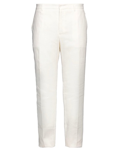 DOLCE&GABBANA BOTTOMWEAR White 100% Linen