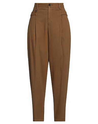 HIGH Casual trouser Khaki 95% Cotton, 3% Cashmere, 2% Elastane