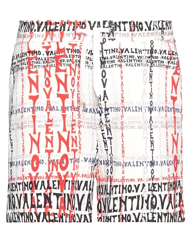 VALENTINO GARAVANI Shorts & Bermuda White 92% Cotton, 8% Polyamide, Elastane