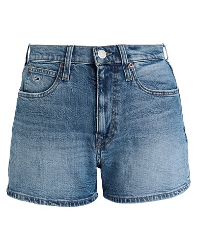 TOMMY JEANS Denim shorts Blue 99% Cotton, 1% Elastane